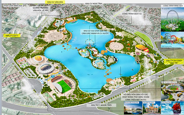 Khu c&#244;ng vi&#234;n văn h&#243;a - vui chơi, giải tr&#237;, thể thao H&#224; Đ&#244;ng sẽ c&#243; quảng trường nhạc nước