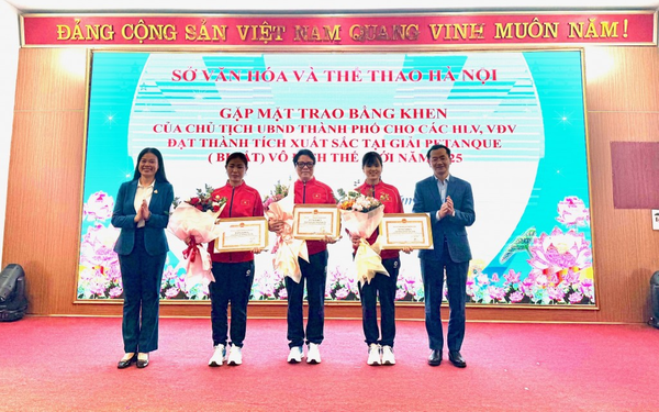 Khen thưởng huấn luyện vi&#234;n, vận động vi&#234;n xuất sắc tại giải Bi sắt v&#244; địch thế giới năm 2025