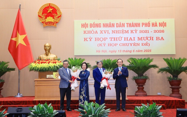Bà Phạm Thị Thanh Mai và ông Trương Việt Dũng được bầu làm Phó chủ tịch HĐND và UBND TP. Hà Nội