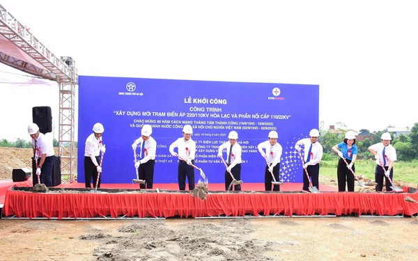 EVNHANOI khởi công 2 công trình trọng điểm tại phía Tây Hà Nội
