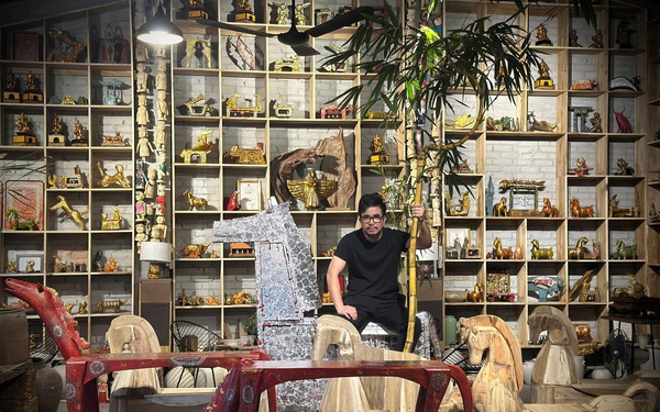 Nghệ nhân ưu tú Nguyễn Tấn Phát và tuyệt kỹ chế tác 'ngựa Gióng'