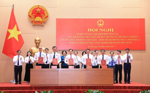 Hà Nội, Sơn La ký quy chế phối hợp công tác với Kiểm toán Nhà nước
