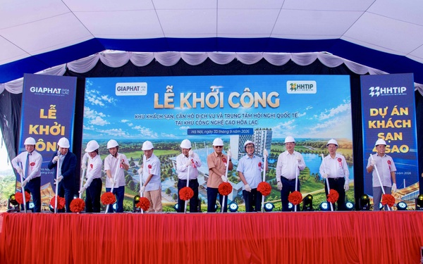 Khởi công tổ hợp gần 1.169 tỷ đồng, bổ sung hạ tầng tại Khu Công nghệ cao Hòa Lạc