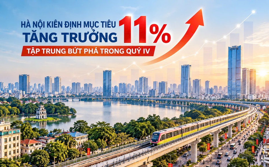 Hà Nội kiên định mục tiêu tăng trưởng 11%, tập trung bứt phá trong quý IV