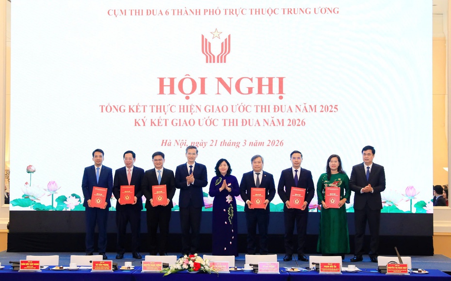 Cụm Thi đua 6 thành phố trực thuộc Trung ương ký giao ước thi đua năm 2026