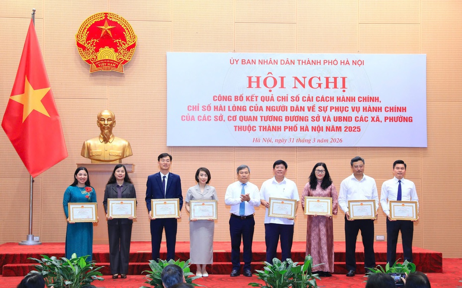 89/126 xã phường ở Hà Nội đạt mức A chỉ số cải cách hành chính