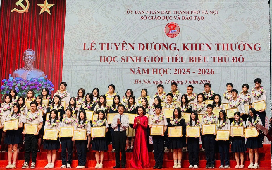 Tuyên dương gần 800 học sinh giỏi tiêu biểu Thủ đô năm học 2025 – 2026