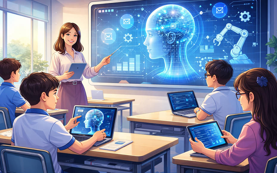 Hà Nội triển khai giáo dục AI đồng bộ cho học sinh từ năm học 2026-2027